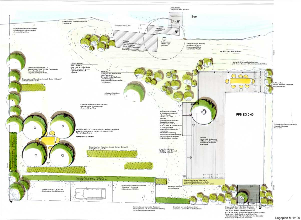 Gartenplanung Lageplan Vorentwurf Skizze