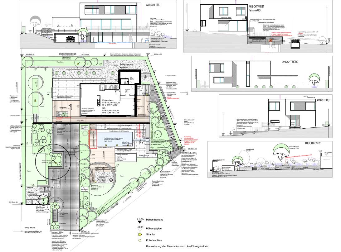 Lageplan Entwurf